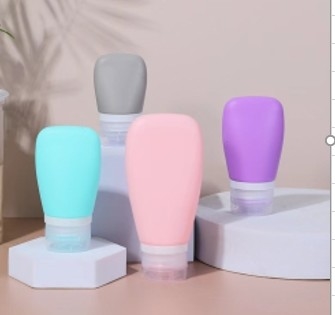 Proof de fugas portátil champú vacío tamaño de viaje botellas de silicona contenedor de crema