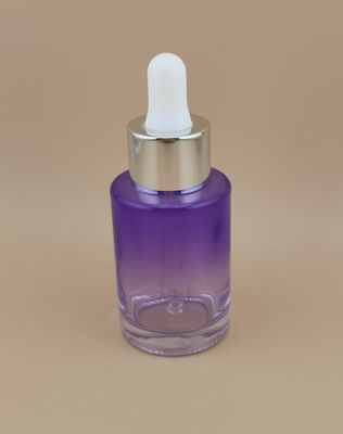 Nuevo diseño, claro, cambio gradual, púrpura, suave, redondo, botella de goteo K-GBL30 para esencia