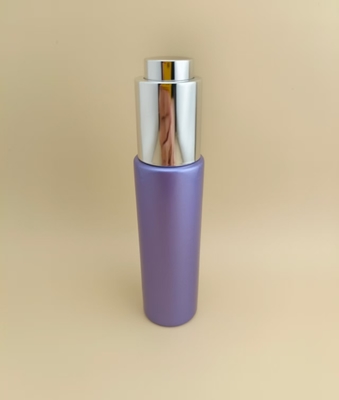 Diseño delicado, botella con cuentagotas larga, redonda y lisa, de color púrpura, K-GBL30, para esencia