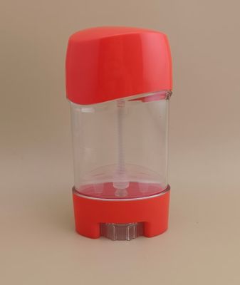 Envase para bálsamo labial transparente y liso con certificación ISO9001 ISO14001, con tapa roja, modelo 2316, optimizado para cosméticos de lápiz labial