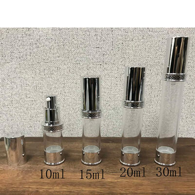 Botella sin aire de pared doble de 10 ml 15 ml 20 ml 30 ml para el cuidado de la piel