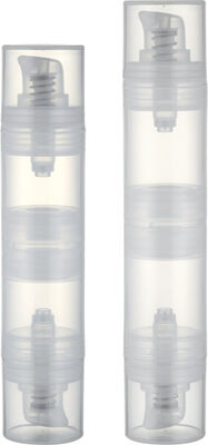 Bomba de loción crema de dos lados transparente de 20 ml y 30 ml para cosméticos