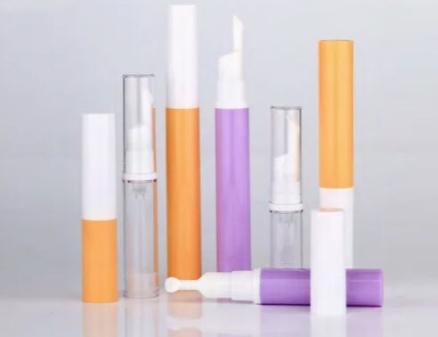 Botella de vacío sin aire de la bomba de loción de plástico con tapa de la bomba Embalaje cosmético K18-2 5ml 10ml 12ml 15ml