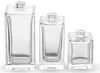 Lujo Custom 30ml 50ml 100ml Botella de Perfume de vidrio en aerosol vacío y cuadrado claro