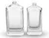 Botella de vidrio de perfume cosmético de lujo vacía de 100 ml con spray de bomba