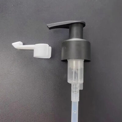 Venta al por mayor a granel 20/410 24/410 Bomba de aceite PP blanco Bloqueo de clip de plástico Bomba de loción desmaquillante con clip largo
