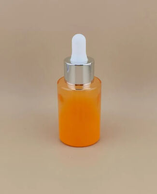 Nuevo diseño, claro, cambio gradual, naranja, suave, redondo, botella de goteo para la esencia.