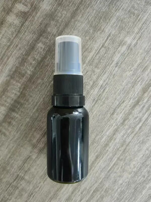15ml 30ml 50ml 100ml Bomba pulverizadora a prueba de manipulaciones con botella de vidrio negra