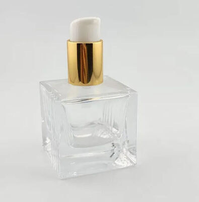 Embalaje cosmético personalizado Botella de vidrio de perfume con pulverizador de bomba