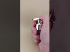 K204-1 Bomba de loción negra y plateada Cerradura izquierda-derecha para el cuidado de la piel Certificado ISO9001/ISO14001