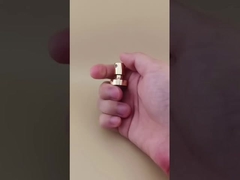 Botón de aluminio dorado Fino Crimp Sprayer Gran carcasa K402-1 para Perfumes