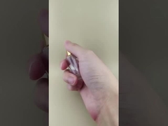 Dispensador de loción de botella de goteo personalizado bomba para esencia facial con tapa de tornillo amarillo y tamaño pequeño