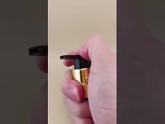 Bomba de crema negra y dorada con impresión K702-1 para botellas de cosméticos