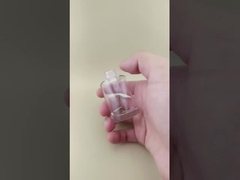 Nuevo diseño de botella de vidrio lisa y transparente con cambio gradual para esencia