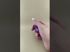 Nuevo diseño transparente con cambio gradual, púrpura claro, botella con cuentagotas suave K-GBL30 para esencia