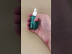 Nuevo diseño, transparente, cian, liso, botella con gotero K-GBL30 para esencia