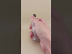 Nuevo diseño botella de goteo redonda transparente mate para loción