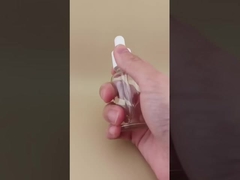 Diseño delicado Botella de goteo redonda lisa y clara para el cuidado de la piel