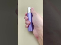 Diseño delicado, botella con cuentagotas larga, redonda y lisa, de color púrpura, K-GBL30, para esencia