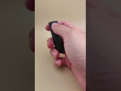 Envase de bálsamo labial liso de elipse pequeña negra para labiales