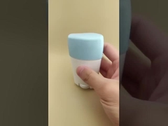 Envase de bálsamo labial blanco, grande y liso con tapa azul 2308 para lápices labiales