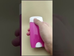 Embalaje de bálsamo labial liso grande rosa con tapa blanca 2311 para lápiz labial