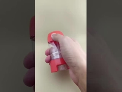 Embalaje de bálsamo labial liso y transparente con tapa roja 2316 para lápiz labial