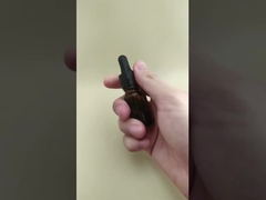 Diseño delicado Botella de goteador redonda lisa para el cuidado de la piel