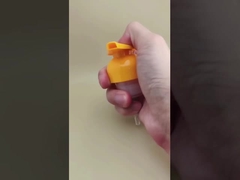 Diseño delicado de bomba de espuma de plástico naranja para botellas de champú