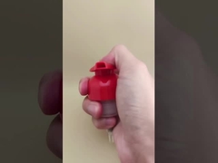 Diseño delicado bomba de espuma de plástico rojo para botellas de champú