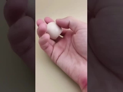 Capa esférica lisa de plástico blanco de arroz para botellas cosméticas