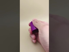 Bonito diseño, tapa redonda lisa de plástico morado para botellas cosméticas