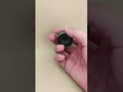 Tapa mate lisa de plástico gris para botellas cosméticas