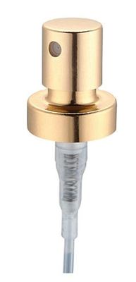material plástico de aluminio hermético del rociador K406-1 de la bomba del perfume de 12/20m m