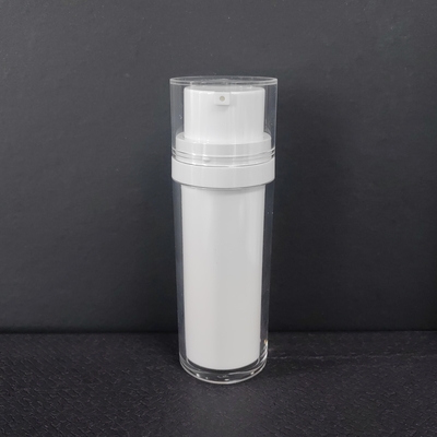 Capacidad Botella de bomba sin aire de 50 ml a 120 ml en blanco negro transparente