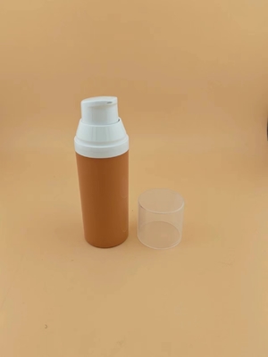 Botella cosmética de 15 ml, 30 ml y 50 ml de plástico con bomba transparente sin aire para envases cosméticos