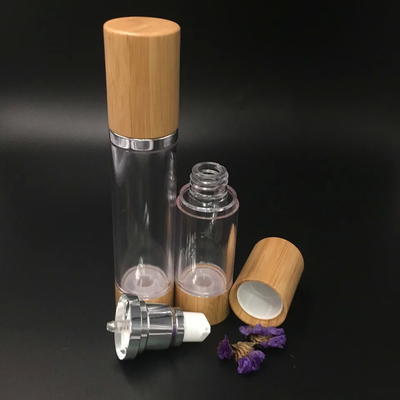 Botellas redondas de bomba sin aire de PP para cosméticos con certificación ISO