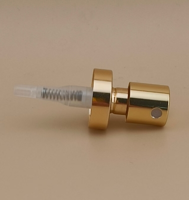 Botón de aluminio dorado Fino Crimp Sprayer Gran carcasa K402-1 para Perfumes