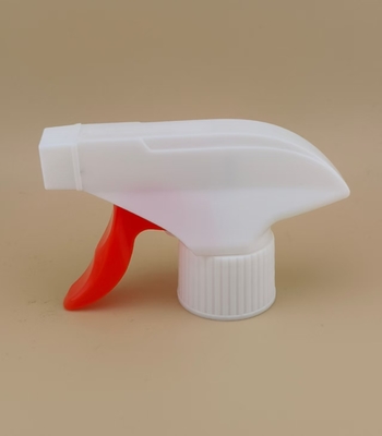 Rociador de gatillo blanco de plástico PP con botón rojo K101-8 para la industria química