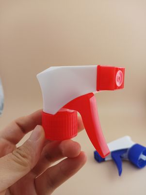 Pulverizador de gatillo cosmético 28mm 28/400 28/410 Ribeteado Azul Blanco Portátil Bomba de mano Plástico Limpieza resistente