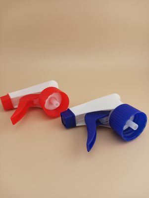 Pulverizador de gatillo cosmético 28mm 28/400 28/410 Ribeteado Azul Blanco Portátil Bomba de mano Plástico Limpieza resistente