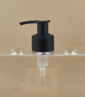 Bomba de loción negra arena con bloqueo izquierdo-derecho K201-9 para botellas de cuidado de la piel
