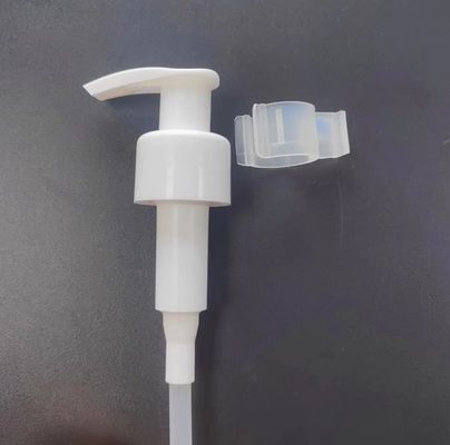Dispensador de loción de material PP personalizado verde bomba con cerradura de clip para loción de cuidado de la piel de jabón líquido