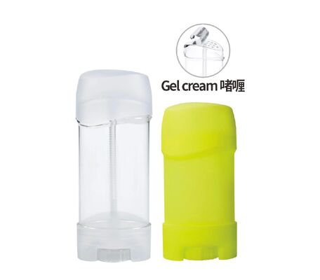 Desodorante en Barra Fácil de Transportar para Mujer Tubo Desodorante Giratorio 15ml Envase Desodorante en Barra de Plástico de Grado Alimenticio