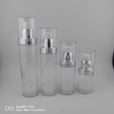 Botella de la bomba sin aire para la dispensación de cosméticos 30 ml 50 ml como loción de crema líquida de viaje