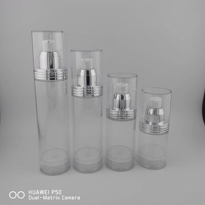 Botella de la bomba sin aire para la dispensación de cosméticos 30 ml 50 ml como loción de crema líquida de viaje