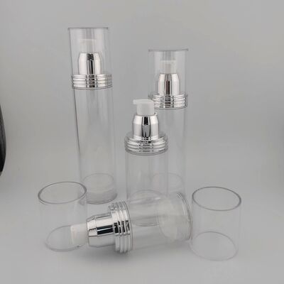 Botella de la bomba sin aire para la dispensación de cosméticos 30 ml 50 ml como loción de crema líquida de viaje