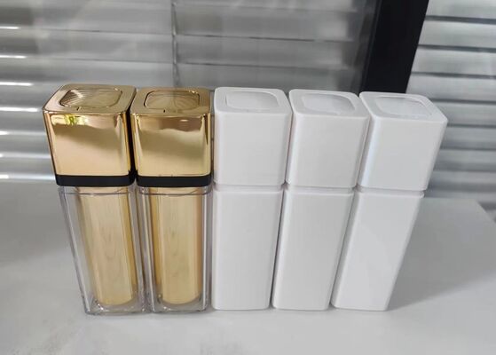 Botella mini portátil sin aire con fondo de goma para cosméticos