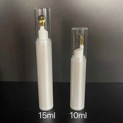 Botella de mini bomba sin aire de 10 ml y 15 ml de plástico de PP