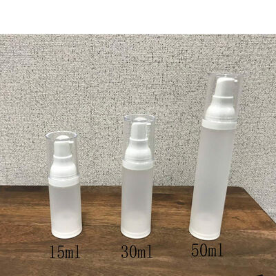 Botella cosmética sin aire 30 ml Loción cosmética / Spray de niebla fina Botella de bomba sin aire